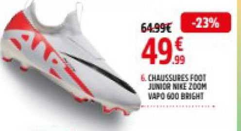 chaussures foot junior nike 200m vapor 600 bright