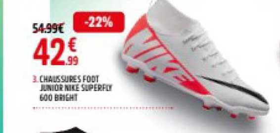 chaussures foot junior nike superfly 600 bright