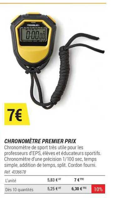 chronomètre premier prix