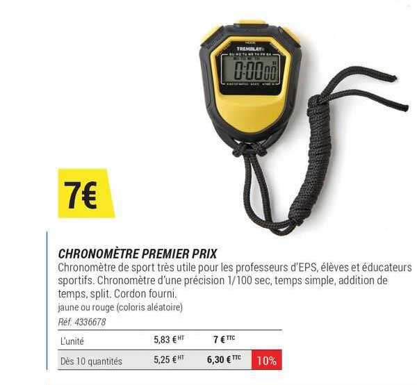 chronomètre premier prix