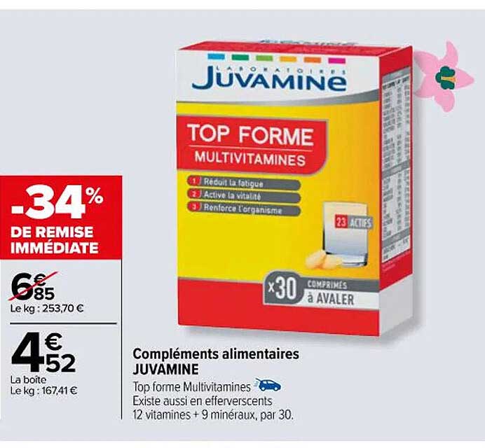 Compléments Alimentaires Juvamine
