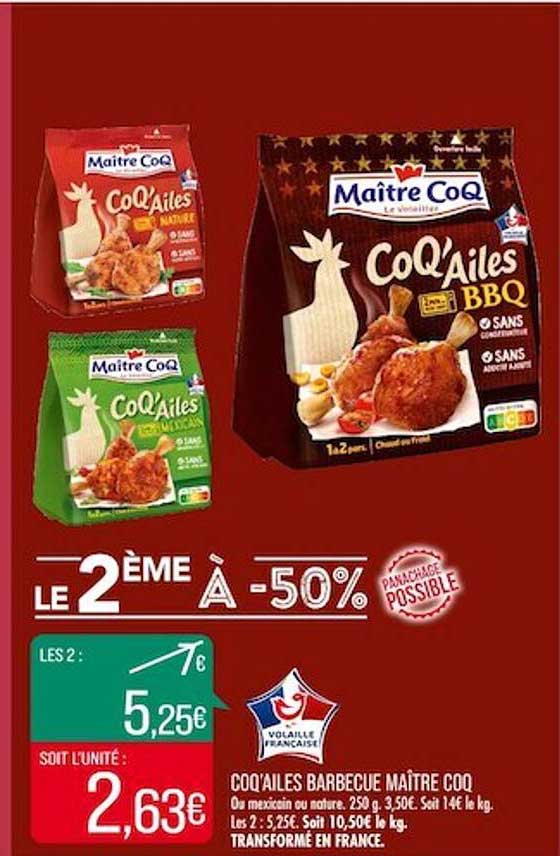 coq'ailes barbecue maître coq