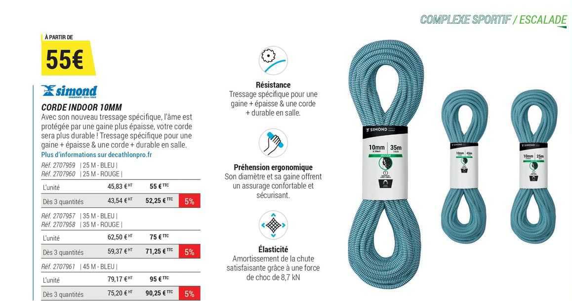 corde indoor 10 mm simond