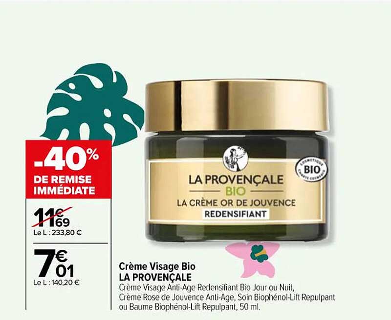 Crème Visage Bio La Provençale