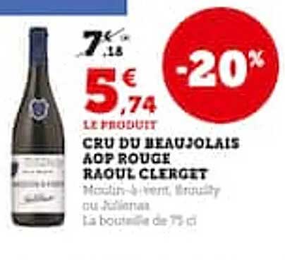 cru du beaujolais aop rouge raoul clerget