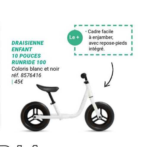 draisienne enfant 10 pouces runride 100