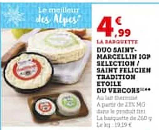 duo saint-marcellin igp sélection - saint félicien tradition étoile du vercors