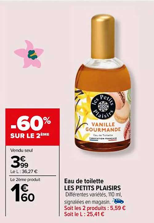 eau de toilette les petits plaisirs