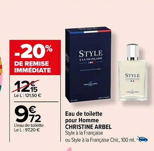 Eau De Toilette Pour Homme Christine Arbel