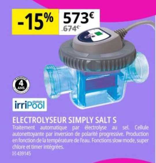 électrolyseur simply salt s irripool