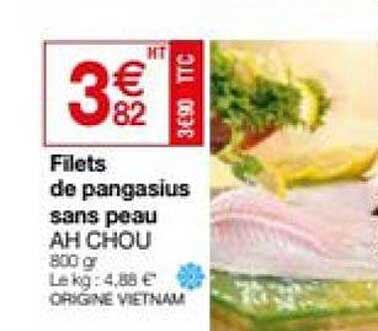 Filets De Pangasius Sans Peau Ah-chou