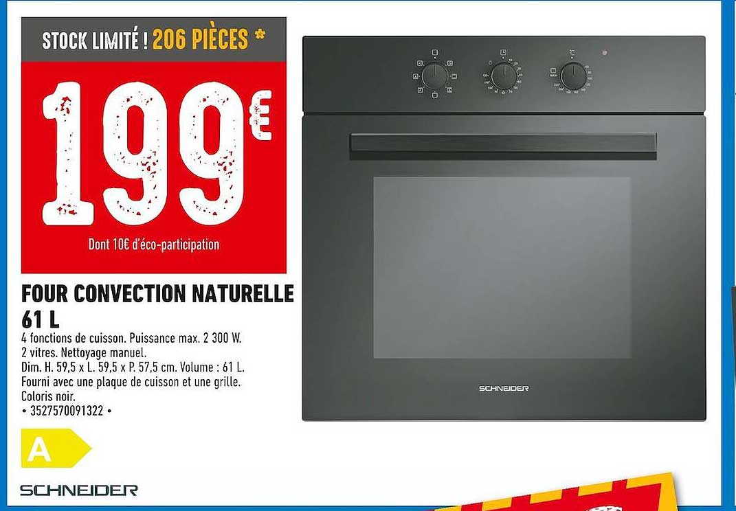 four convection naturelle 61l schneider
