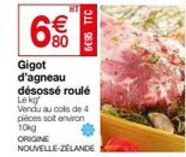 gigot d'agneau désossé roulé