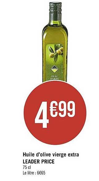 huile d'olive vierge extra leader price
