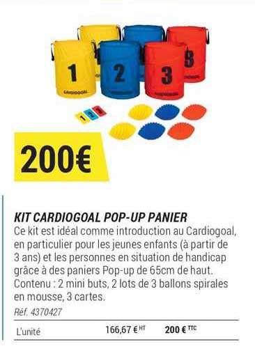 Kit Cardiogoal Pop-up Panier