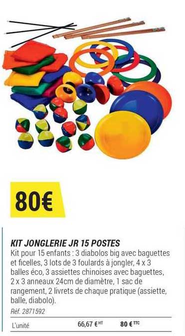 kit jonglerie jr 15 postes