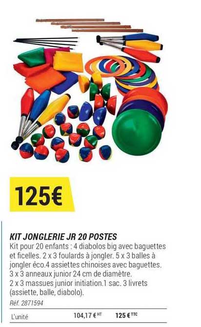 kit jonglerie jr 20 postes