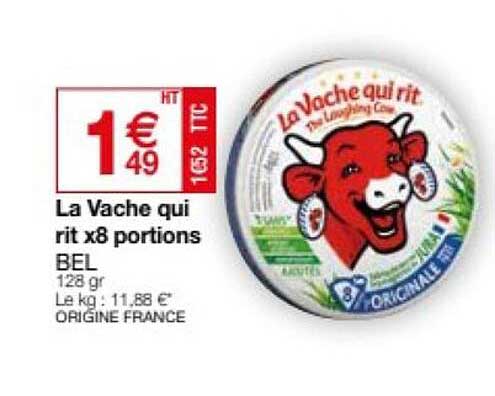 la vache qui rit x8 portions bel