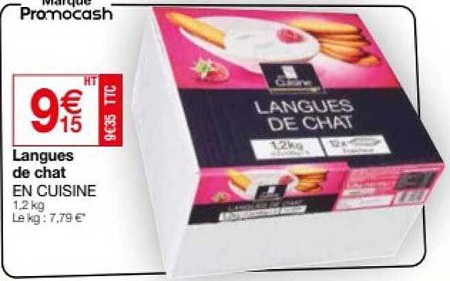 langues de chat en cuisine