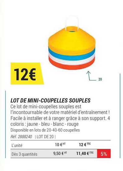 lot de mini-coupelles souples