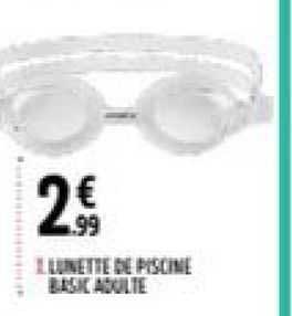 lunette de piscien basic adulte