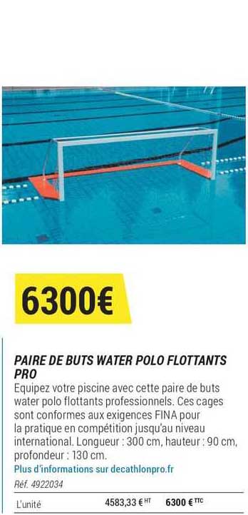 paire de buts water polo flottants pro