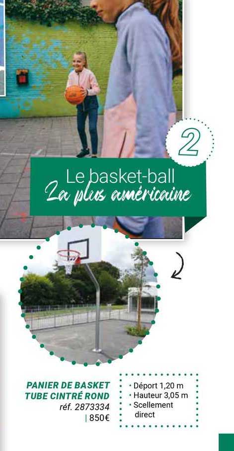 Panier De Basket Tube Cintré Rond