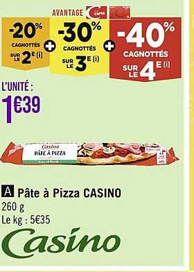 Pâte à Pizza Casino