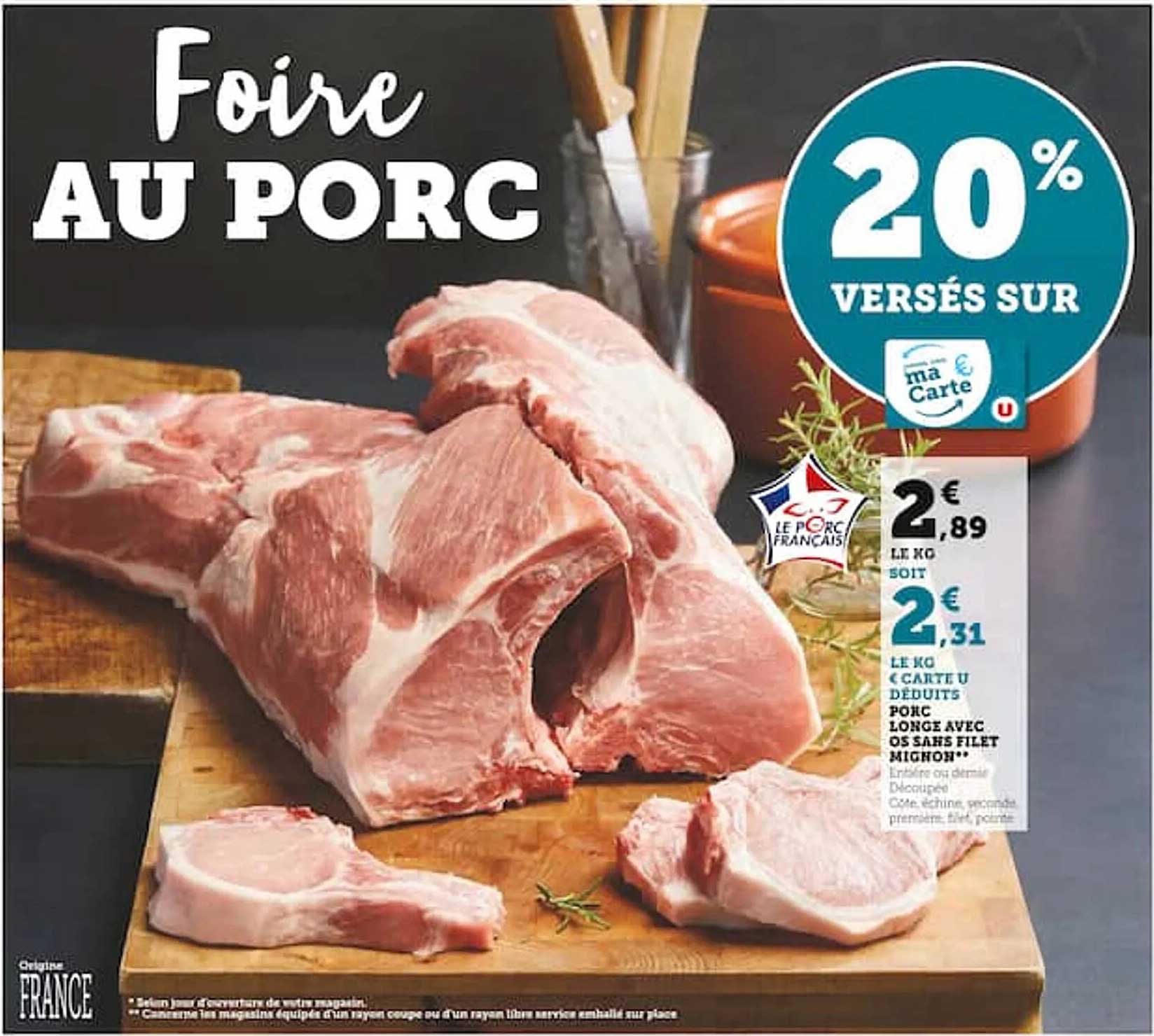Porc Longe Avec Os Sans Filet Mignon