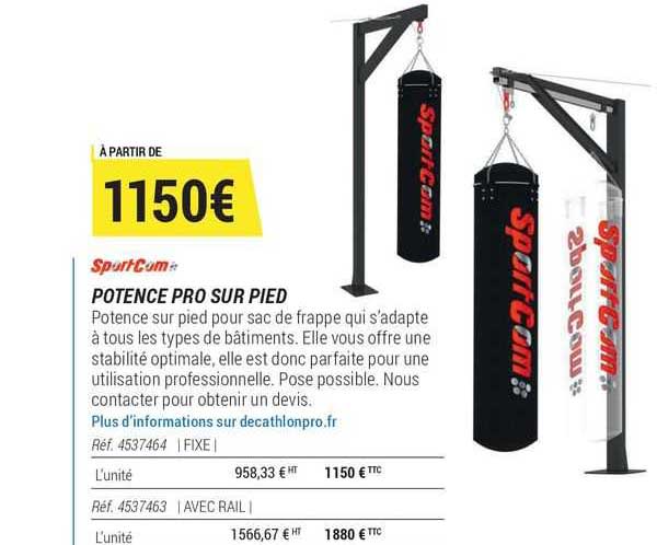 potence pro sur pied sport cum