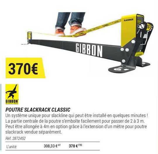 poutre slackrack classic gibbon
