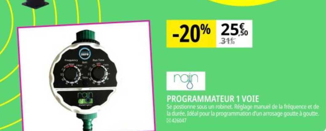 programmateur 1 voie rain