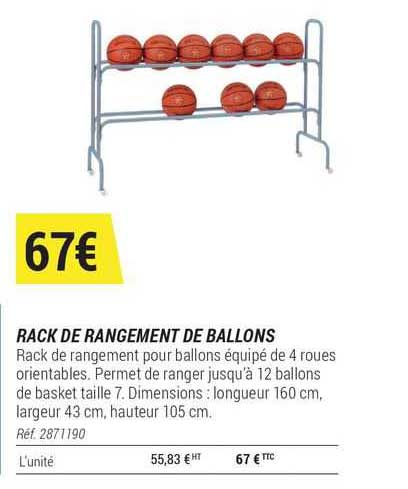 rack de rangement de ballons