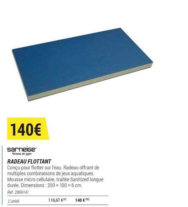 radeau flottant sarneige