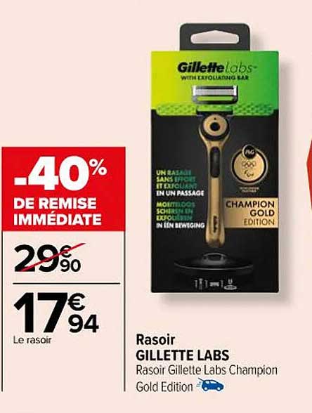 rasoir gilette labs