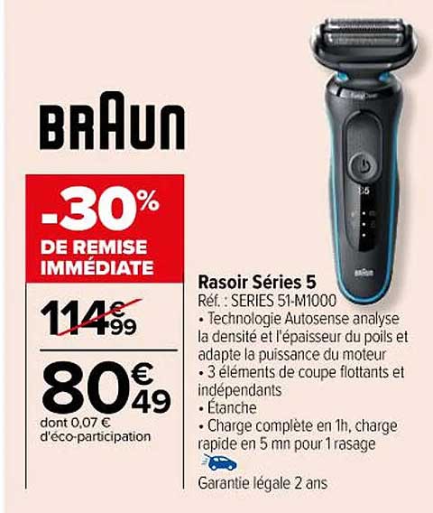 rasoir séries 5 braun