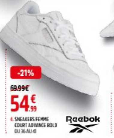 sneakers femme court advance bold reebok