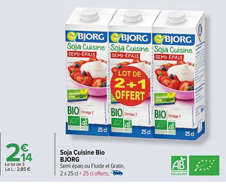 Soja Cuisine Bio Bjorg