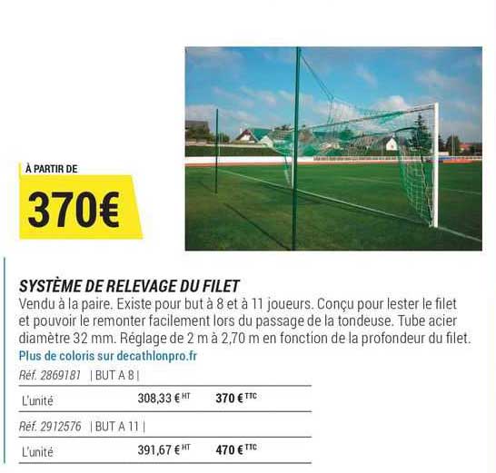 système de relevage du filet