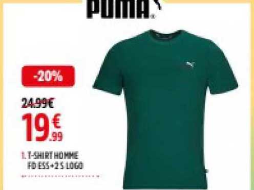 t-shirt homme fd ess+2 s logo