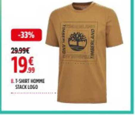 t-shirt homme stack logo