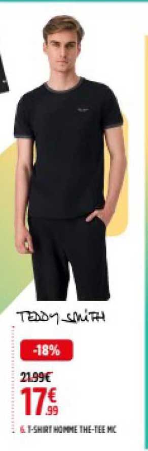 t-shirt homme the-tee mc teddy smith