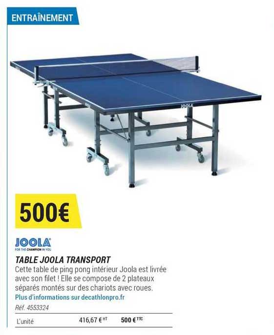 Table Joola Transport
