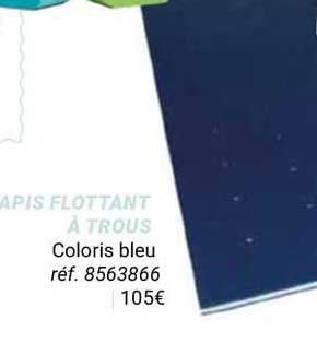 tapis flottant à trous