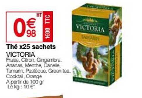 thé x25 sachets victoria