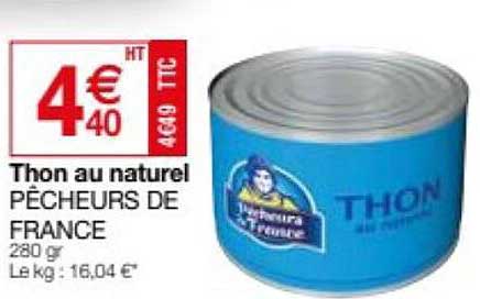 thon au naturel pêcheurs de france