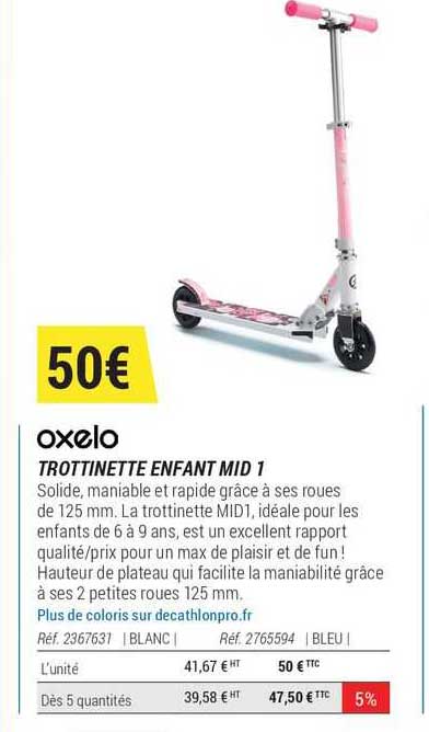 trottinette enfant mid 1 oxelo