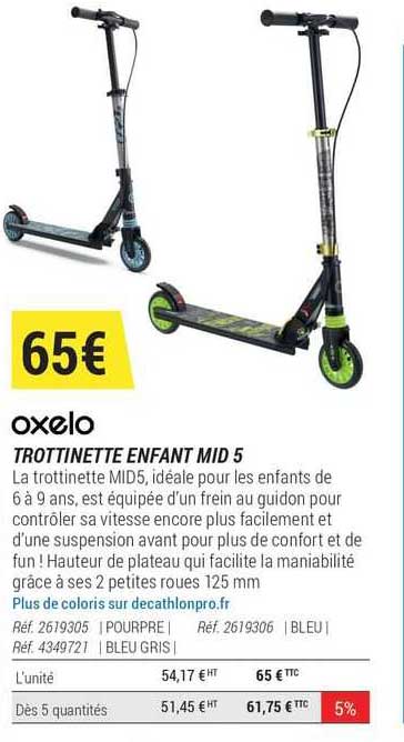 trottinette enfant mid 5 oxelo