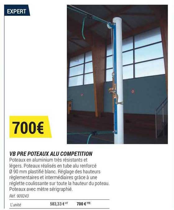 vb pre poteaux alu compétition