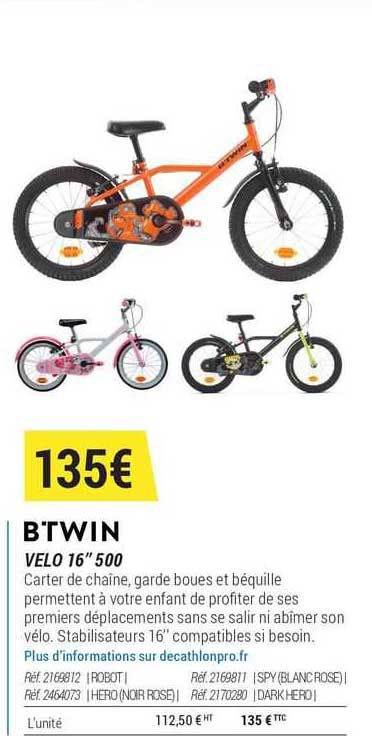 Vélo 16" 500 Btwin